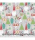 Telas patchwork de Navidad Tela Navidad adornos y renos sobre gris colección Fa La La de Free Sprit