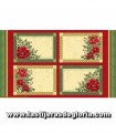 Panel Navidad 4 salvamanteles "Holiday Traditions" de Windham Fabrics