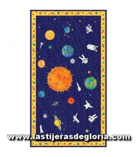 Paneles Panel colección "Space Blast Off" de Northcott Fabrics