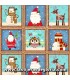 Telas patchwork de Navidad Tela Navidad bloques imágenes colección "Bundle Up" de Spectrix Fabrics