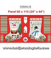Panel calcetines Navidad multicolor Santa Express de Makower