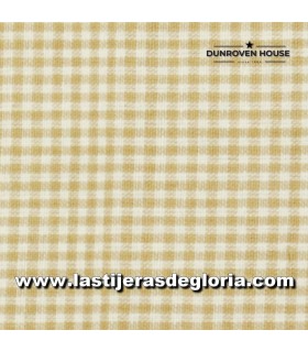 Country Tela Country cuadros mini beige colección Homespun Fabric de Dunroven House