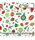Telas patchwork de Navidad Tela adornos navideños sobre blanco Christmas Magic de Northcott