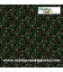 Telas patchwork de Navidad Tela ramas de Navidad sobre negro Christmas Magic de Northcott
