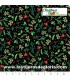 Telas patchwork de Navidad Tela ramas de Navidad sobre negro Christmas Magic de Northcott