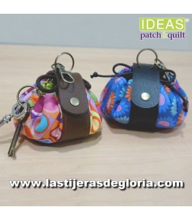 Patrones Kit bolsita llavero marrón IDEAS Patch