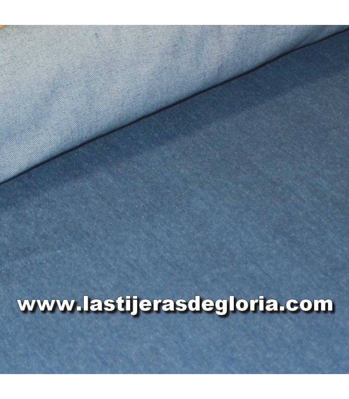 Tela vaquera azul denim ancho 150 cm.