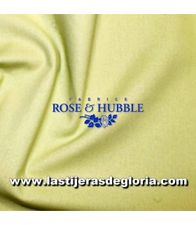 Tela patchwork lisa verde manzana True Craft Cotton de Rose & Hubble