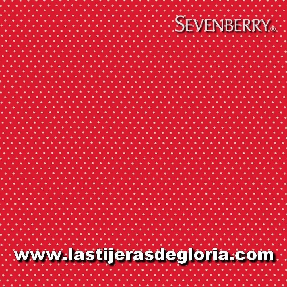 tela topos mini rojo sevenberry japan