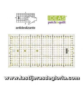 Regla para Patchwork antideslizante 15 X 30 cm. IDEAS