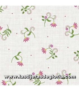 Estampados Tela flores sobre crema Flower and Vine de Monique Jacobs para Maywood Studio