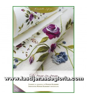 Libros Libro Di Rosa in Rosa - Rose to Rose de Elisabetta Sforza Embroidery