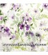 Tela trasera 270 cm. floral morado y lila sobre blanco Lauren de PB Textiles