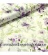 Tela trasera 270 cm. floral morado y lila sobre blanco Lauren de PB Textiles