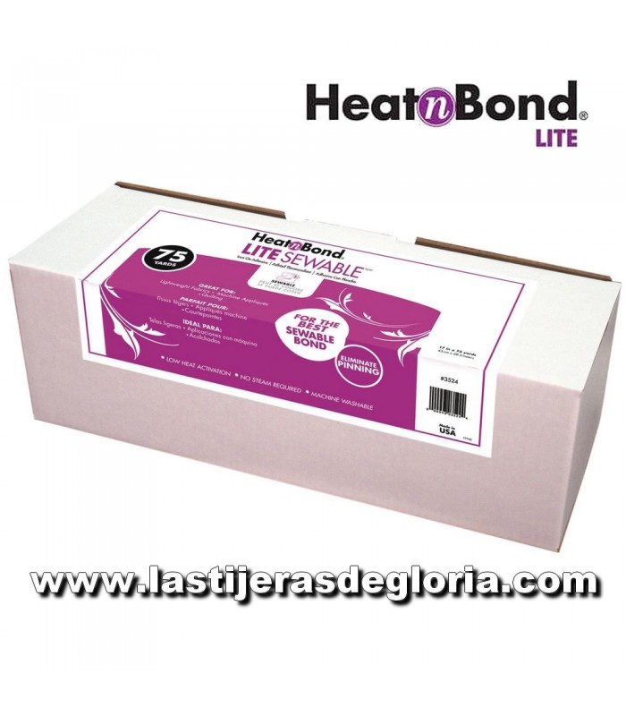 Boata y Miraguano Fliselina termoadhesiva doble cara Heat N Bond Lite de Therm-o-Web