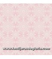 Tela medallones rosa light colección Camellia de Benartex