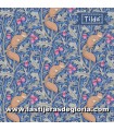 SÓLO 75 CM. EN STOCK - Tela sueños ardillas azul Tilda Hibernation Squireldreams Blue