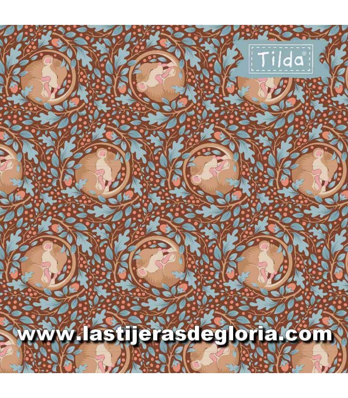 Tela ratones dormidos avellana Tilda Hibernation Slumbermouse Hazel