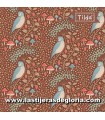 Tela pájaros durmientes pecan Tilda Hibernation Sleepybird Pecan