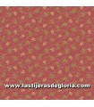 Tela flores cresta otoño sobre rosa Hearthstone de Marcus Fabrics