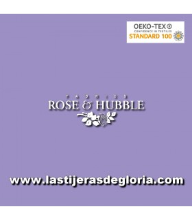 Tela lisa amatista colección "True Craft Cotton" de Rose & Hubble