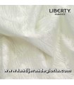 Tela tono sobre tono floral natural Lasenby Silhouette de Liberty Fabrics