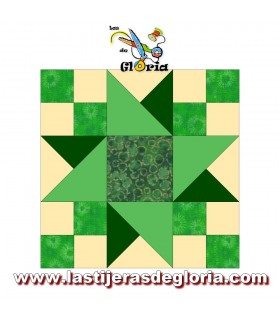patron gratis de primavera estrella de patchwork