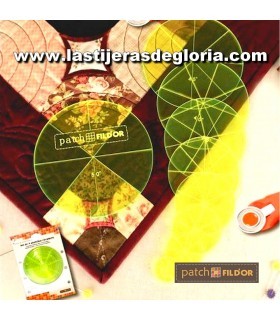 Set de plantillas circulares para patchwork 9 medidas