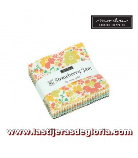 Mini Charm Pack colección Strawberry Jam de Moda Fabrics