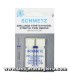 Aguja gemela SCHMETZ Stretch Twin 4.0/75 para tejidos elásticos
