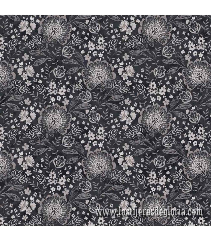 Tela trasera 270 cm. damasco onyx Elizabeth de PB Textiles