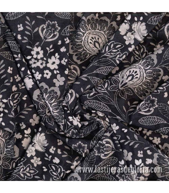 Tela trasera 270 cm. damasco onyx Elizabeth de PB Textiles