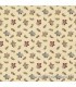 Tela flores y hojas beige Lydias Lace de Moda Fabrics