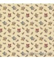 Tela flores y hojas beige Lydias Lace de Moda Fabrics