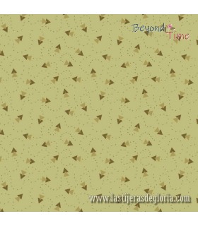 Tela aviones papel verde paper airplanes light olive Beyond Time de EQP Textiles