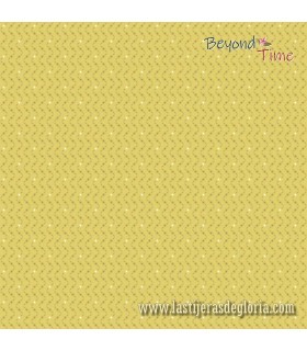 Tela entrecruzado dorado criss cross sweet sunshine Beyond Time de EQP Textiles
