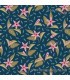 Tela jazmines azul jasmine regal blue Beyond Time de EQP Textiles