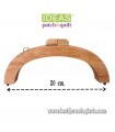 Boquilla de madera para bolsos o monederos ovalada 20 cm. Ideas Patch