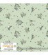 Tela flores y topos verde agua Petite Meadows de Stof Fabrics