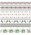 Loneta Navidad antimanchas ancho 160 cm. filas Renos Muérdago