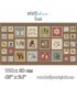 Panel 60 cm. motivos Navidad sobre rojo Snow is Falling de Stof Fabrics
