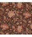 Tela jacobeo floral marrón Evelyn's Hope Chest de Marcus Fabrics