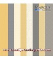 Tela franjas tonos amarillo mostaza Birds and Bees de Marcus Fabrics