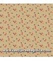 Tela ramas y flores crema tostado Butternut and Peppercorn II de Marcus Fabrics