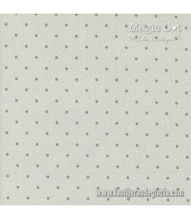 Tela topos sobre plata Silver Magic Dot de Lella Boutique para Moda Fabrics