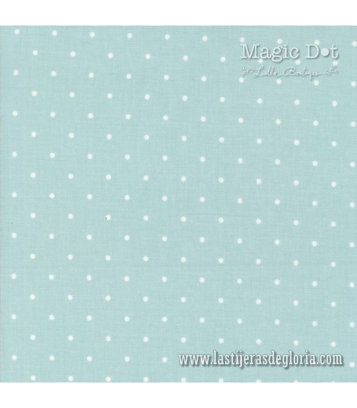 Tela topos sobre algodon azucar Cotton Candy Magic Dot de Lella Boutique para Moda Fabrics