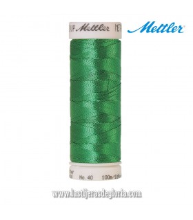 Hilo metalizado verde malaquita para coser y bordar Mettler Metallic