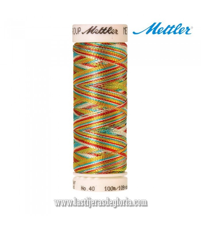 Hilo metalizado para coser y bordar Mettler Metallic bobina 100 m.