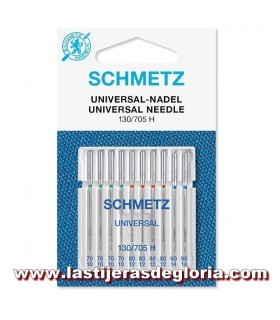 Set de 10 agujas surtidas universales para coser a máquina SCHMETZ