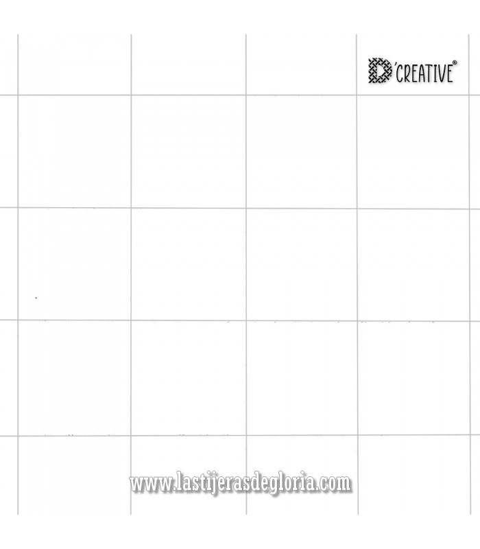 Entretela fliselina termoadhesiva cuadro 2,5 pulgadas Quilter's Grid de D'CREATIVE
